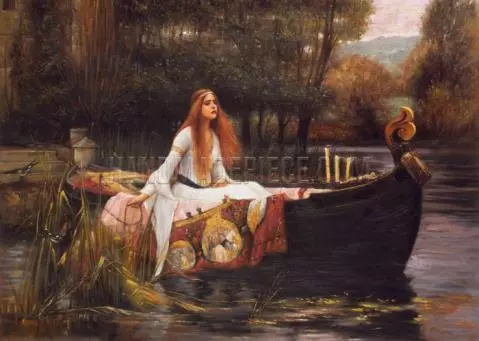 The Lady of Shallot By John William Waterhouse Poster 24 X 36 