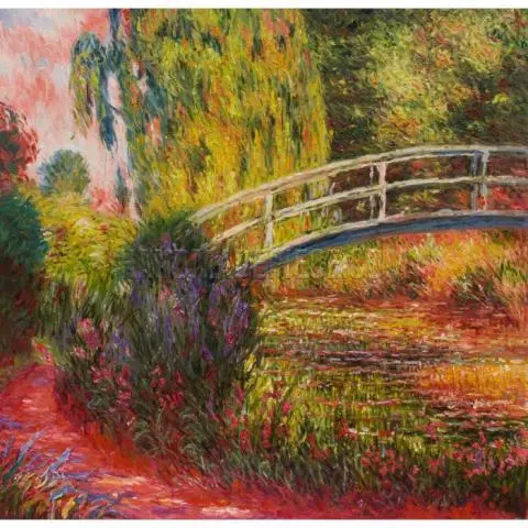 The Water Lily Pond Also Known As Japanese Bridge By Claude Oscar Monet Painting Reproduction