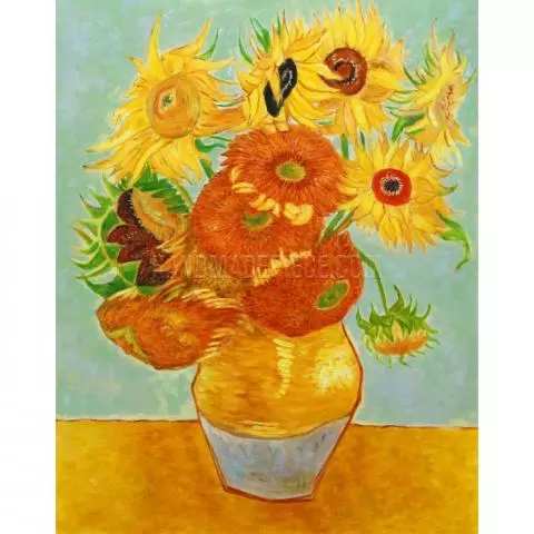 Sunflowers still life in oil canvas Hand painted Oil painting Vincent Van Gogh 