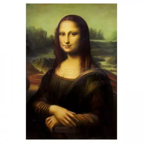 Dream-art Oil painting Leonardo da Vinci Female portrait Mona Lisa hand paint 