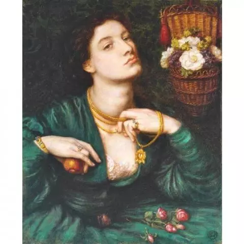 買付価格Monna Pomona/D.G.Rossetti 超希少、100年前の画集より 人物画