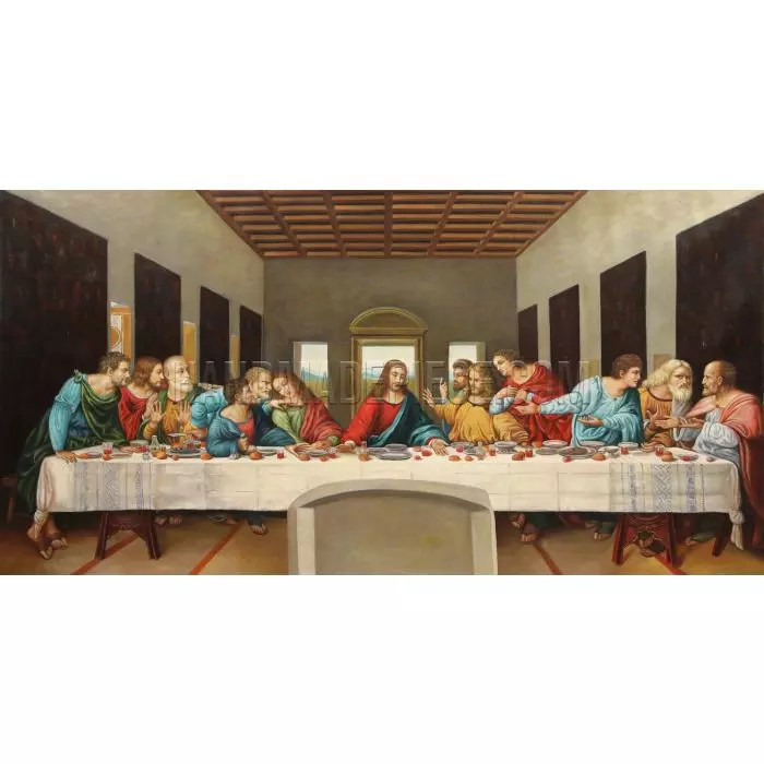 Last Supper by Leonardo Da Vinci Painting Reproduction