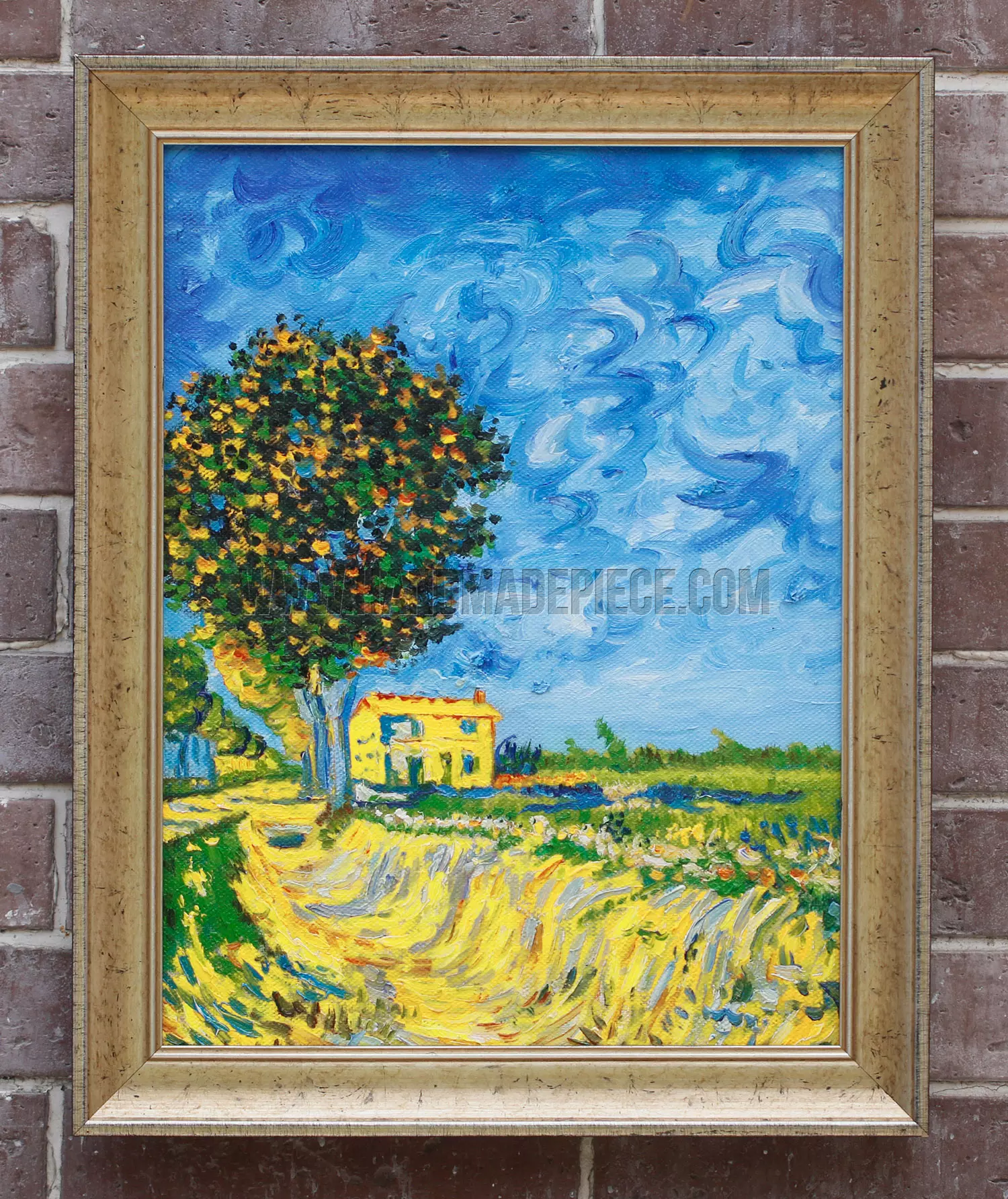 Champ de fleurs près d'Arles de Vincent van Gogh - Reproduction