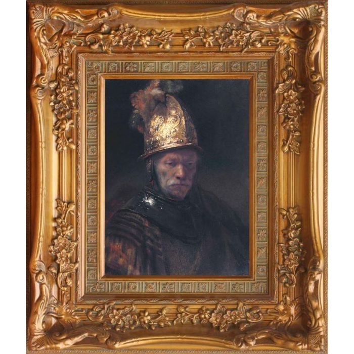 The Man with the Golden Helmet by Rembrandt van Rijn, Framed Reproduction Reproduction Oil