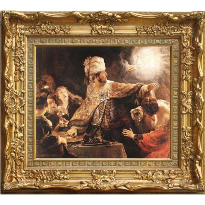 Belshazzar's Feast (1635) By Rembrandt Van Rijn, Framed Reproduction ...