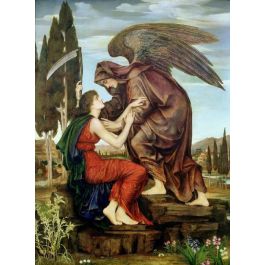 angel of death painting evelyn de morgan