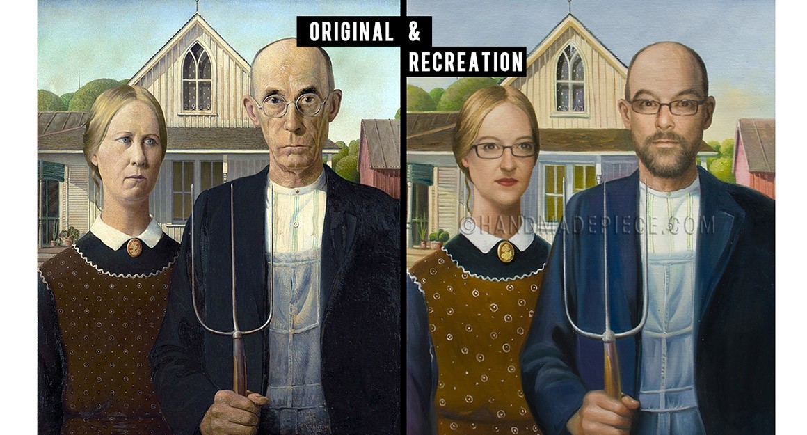 American Gothic Recreation