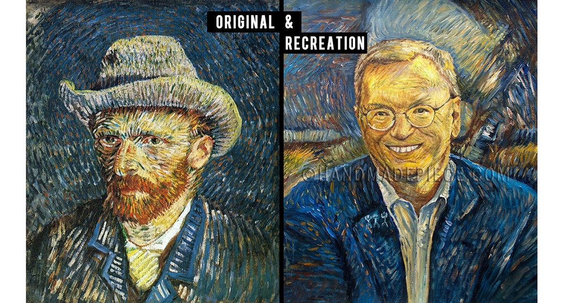 Self-Portrait with Grey Felt Hat Recreation