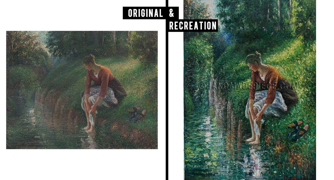 Young Woman Bathing Her Feet, also known as The Foot Bath Recreation