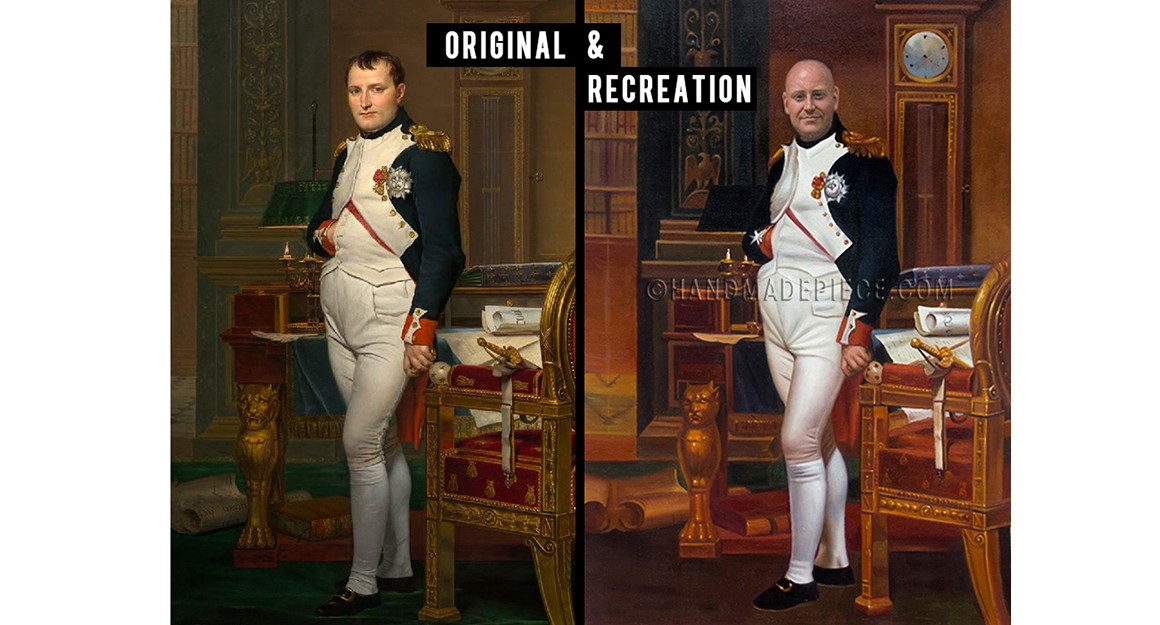 The Emperor Napoleon in his Study at the Tuileries, Washington version Recreation