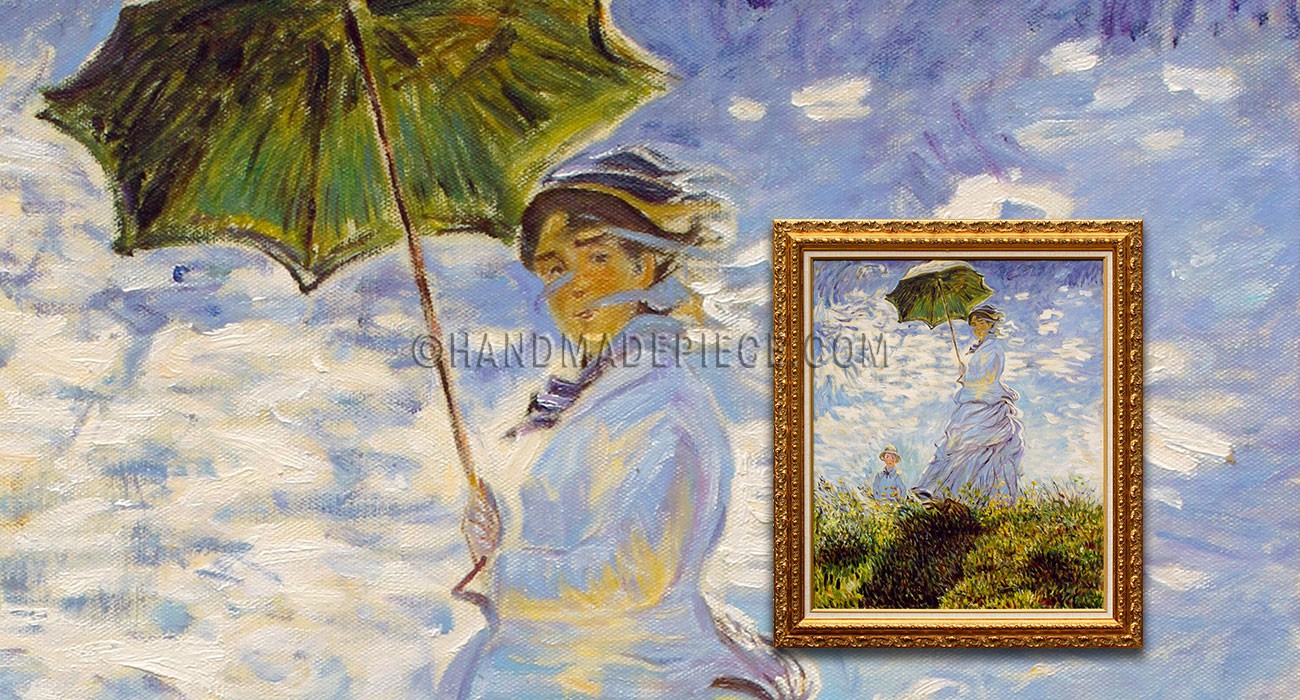 The Walk Woman with a Parasol Claude Oscar Monet