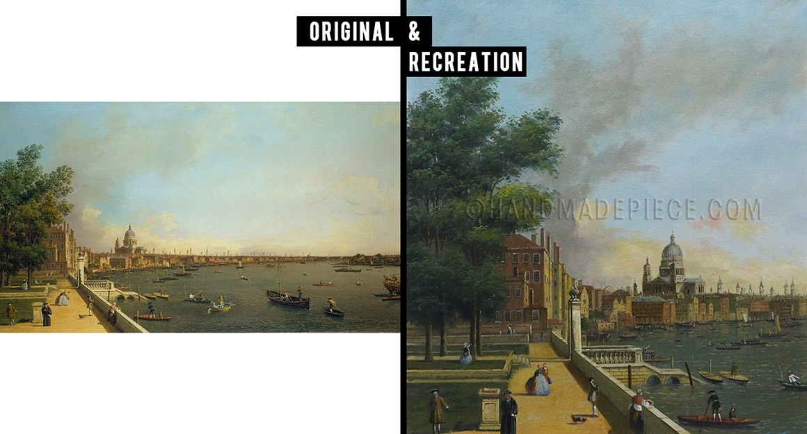 London: The Thames from Somerset House Terrace towards the City Recreation