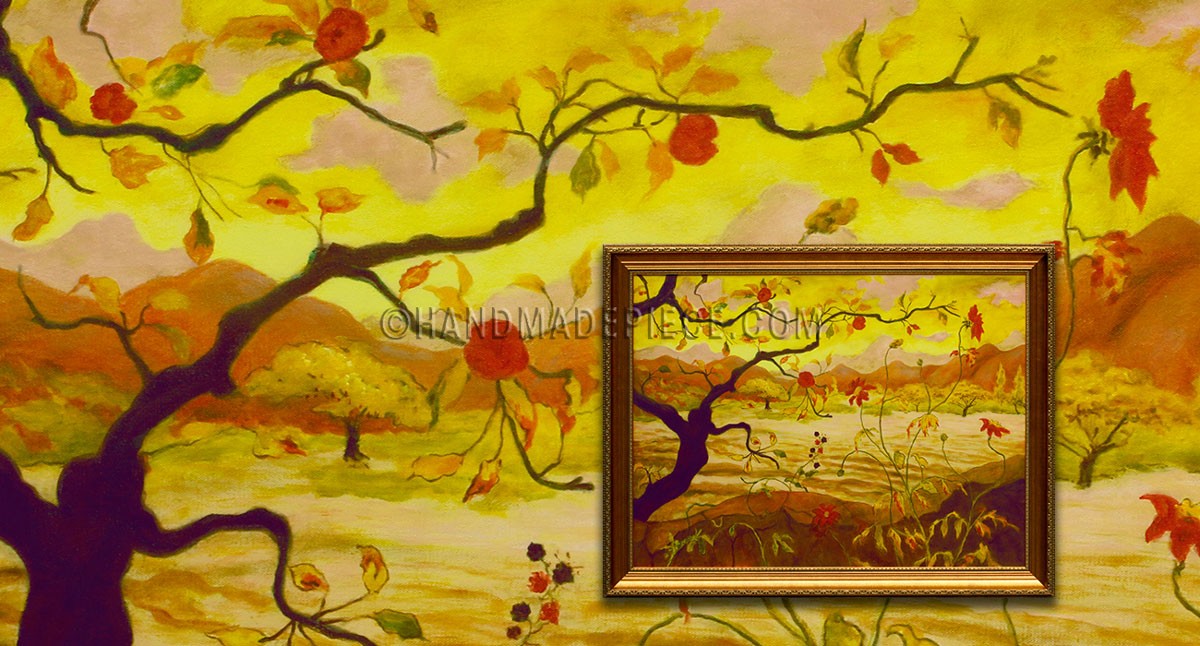 Apple Tree with Red Fruit