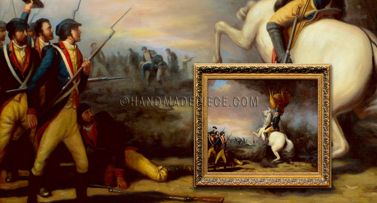 Washington Rallying the Americans at the Battle of Princeton by William Tylee Ranney