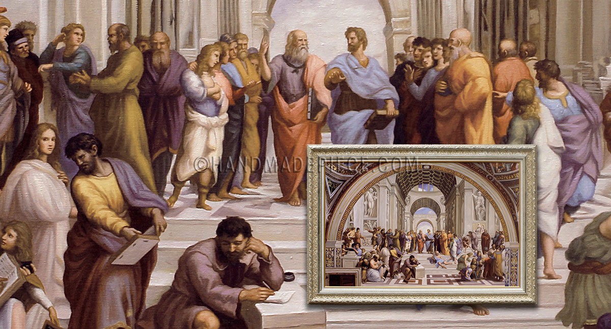 The School of Athens Stanza della Segnatura by Raphael