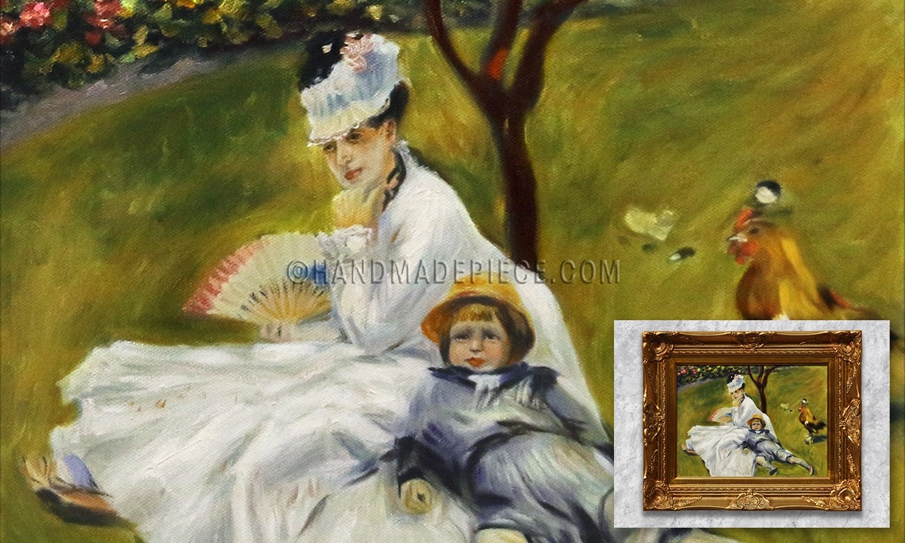 Camille Monet and Her Son Jean in the Garden at Argenteuil