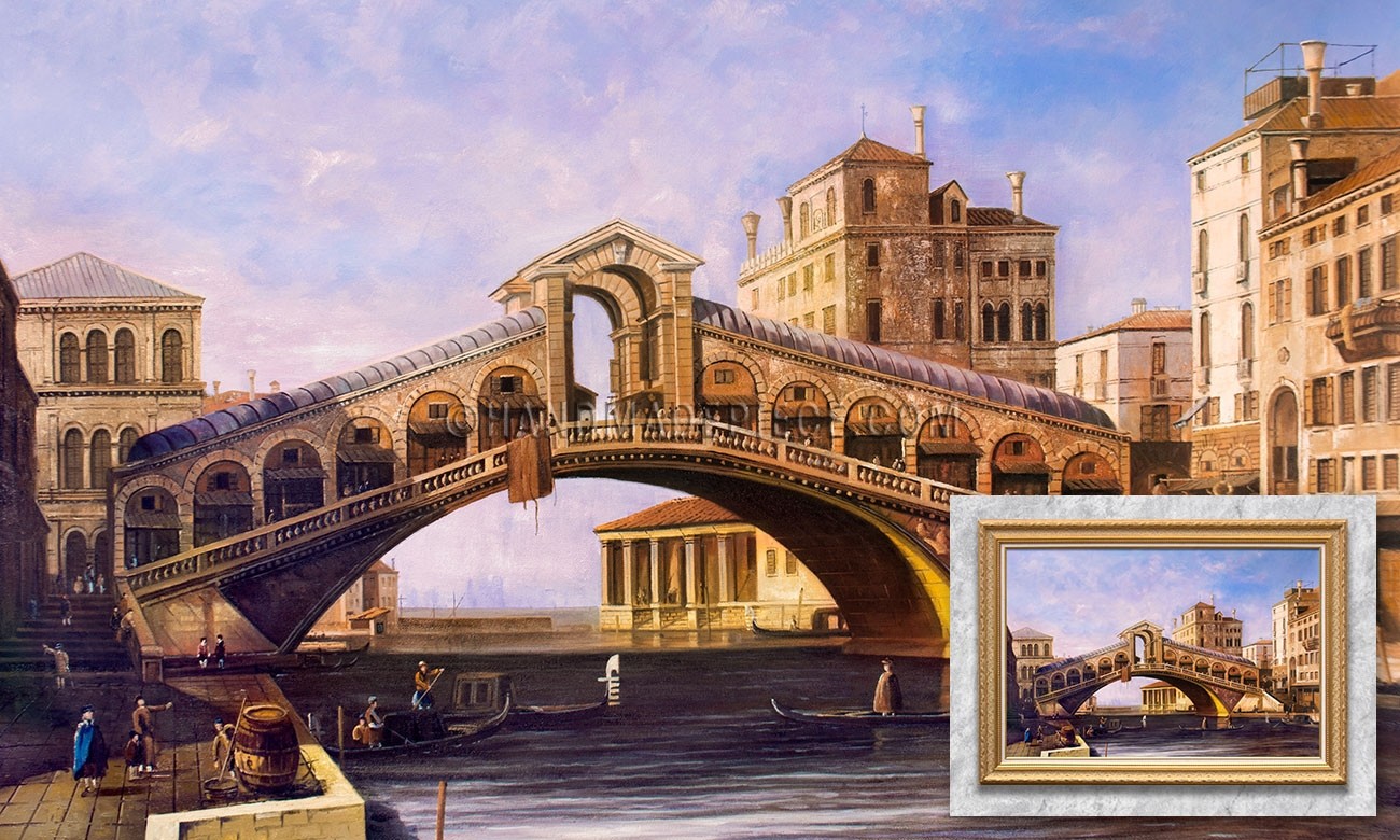 Capriccio of the Rialto Bridge with the Lagoon Beyond