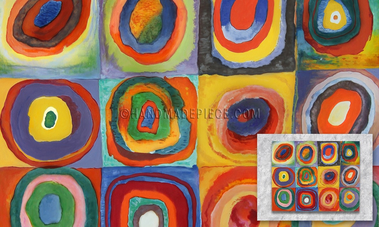 Color Study, Squares with Concentric Rings 1913