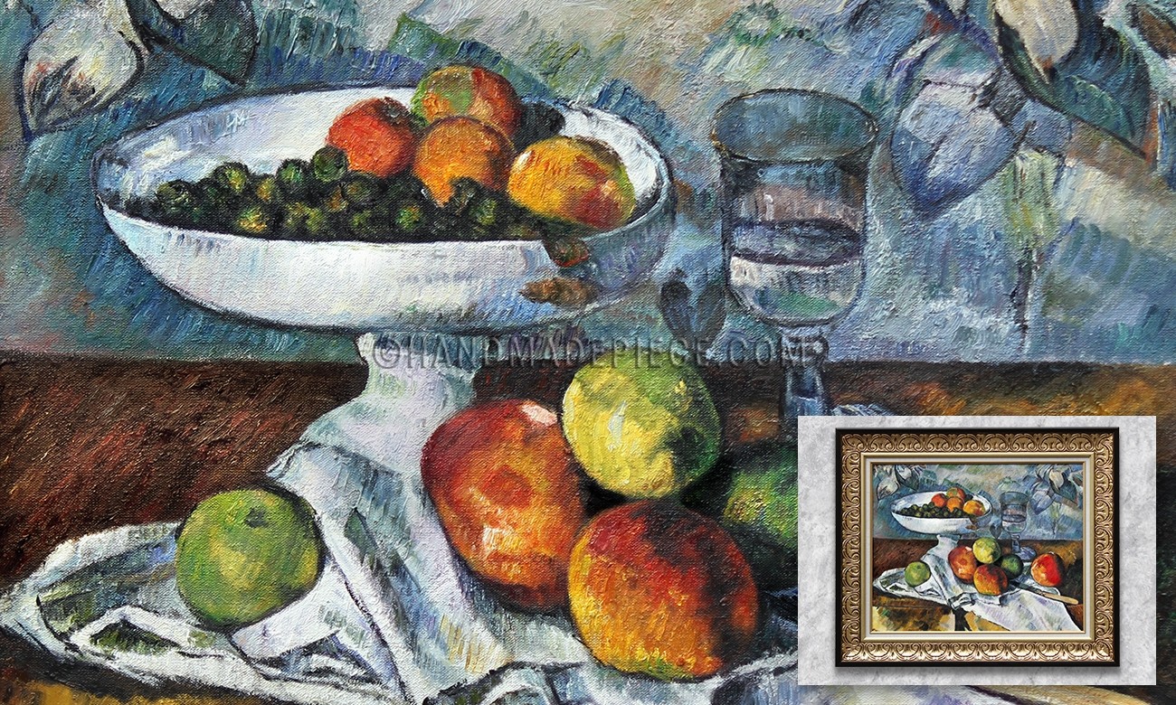 Compotier, Glass and Apples, also known as Still Life with Compotier