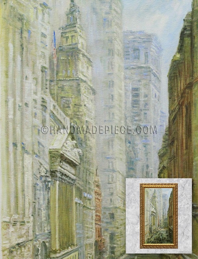 Lower Manhattan, also known as Broad and Wall Streets