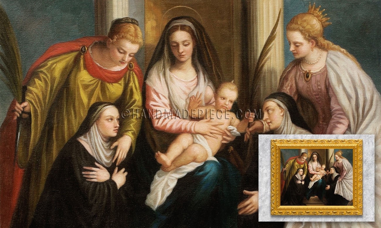 Madonna and Child with Saints Lucy and Catherine and Two Nuns