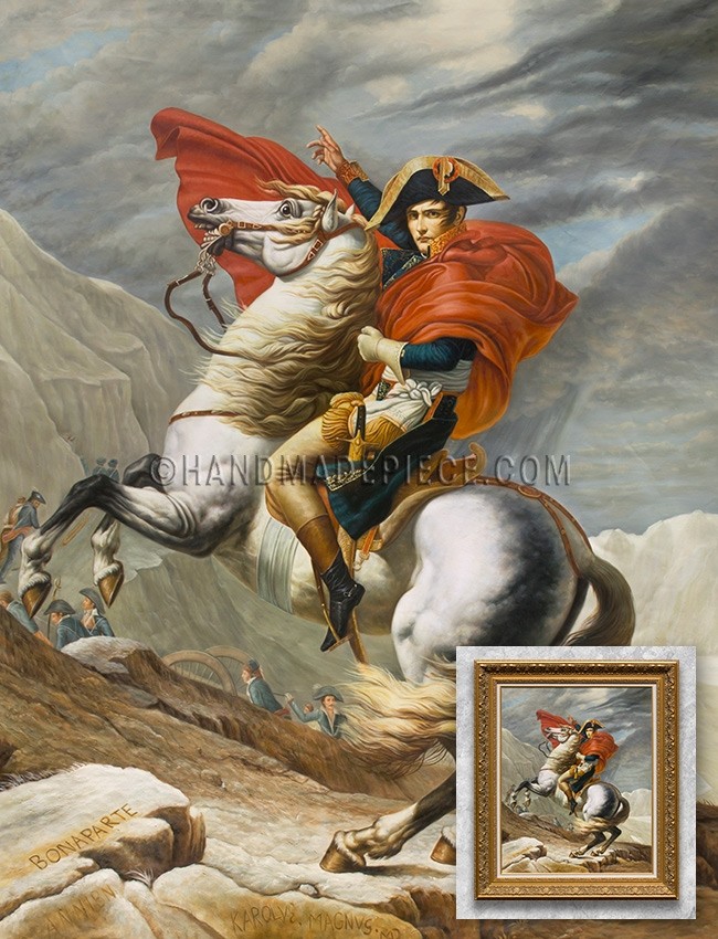 Napoleon Crossing the Alps, Malmaison, also known as Napoleon at the St. Bernard Pass