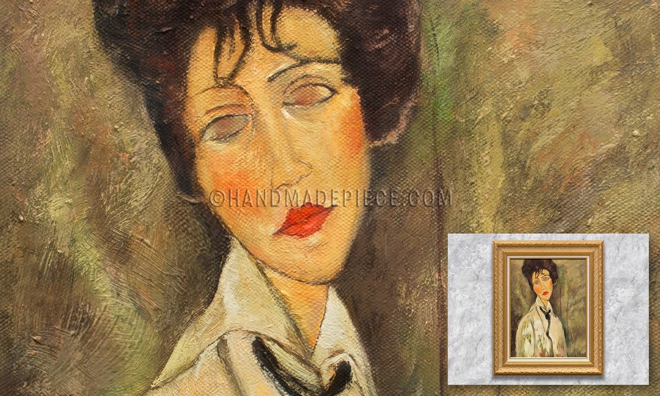 Portrait of a Woman in a Black Tie