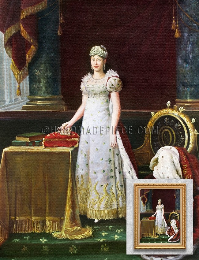 Portrait of Marie-Louise of Austria, wife of Napoleon and empress of France