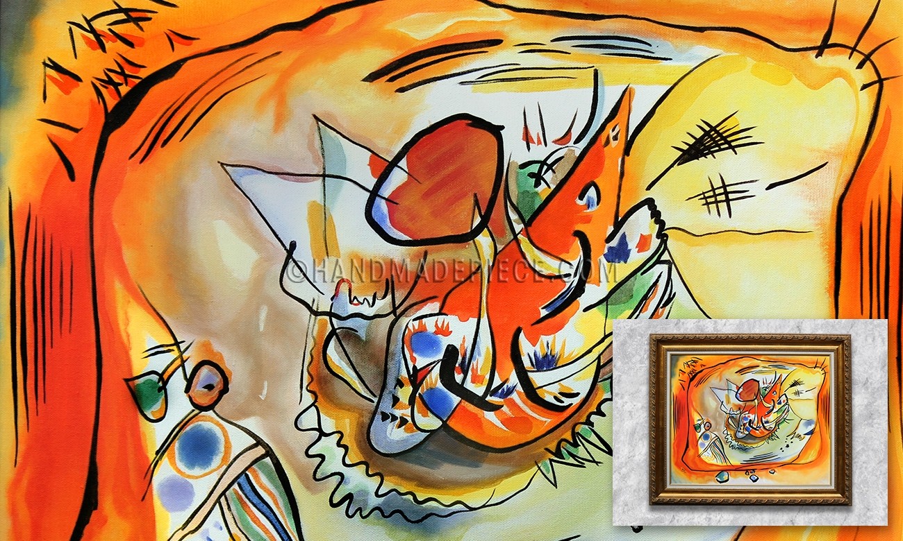 Sketch for a Painting with Orange Border