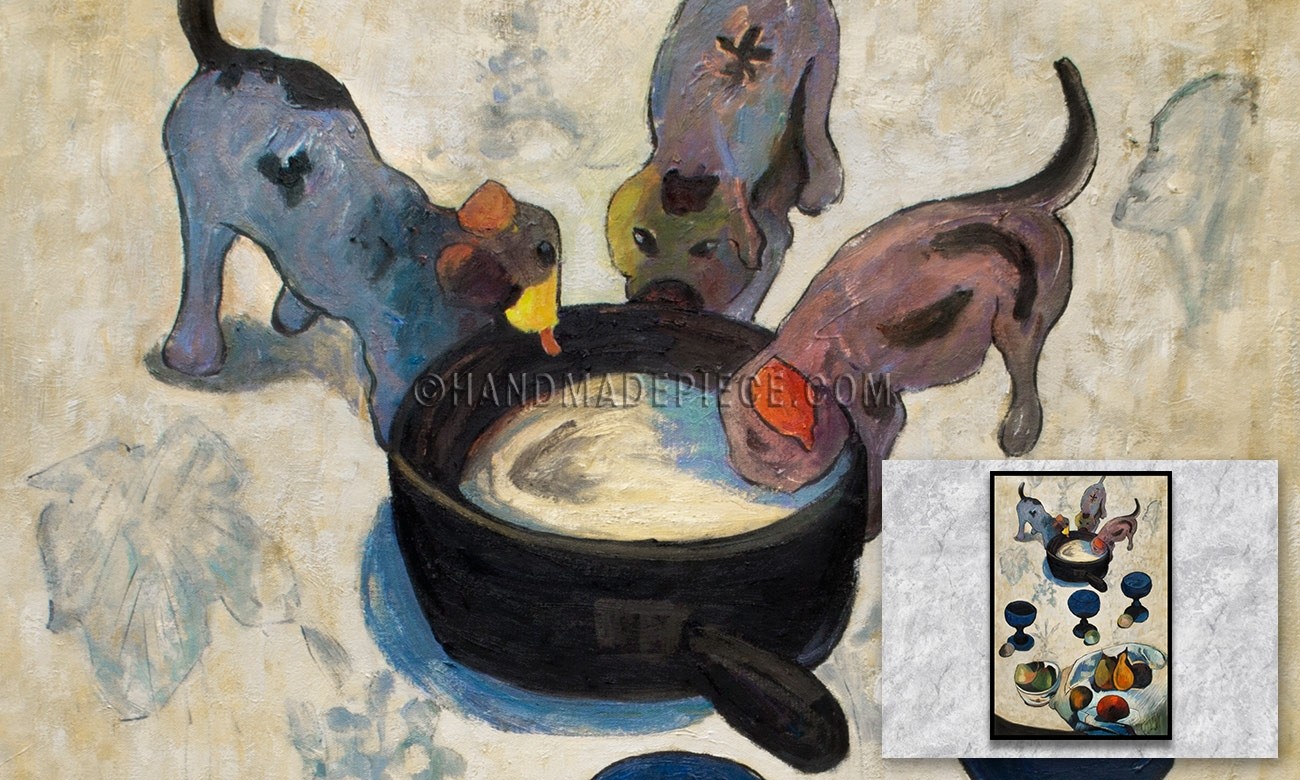 Still Life with Three Puppies