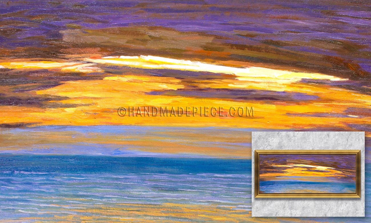 View of the Sea at Sunset