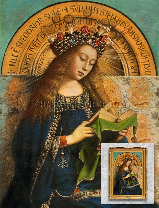 Virgin of the Ghent Altarpiece (centre upper panel)