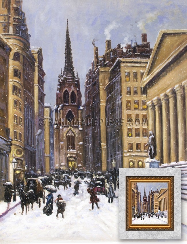 Wall Street Facing Trinity Church