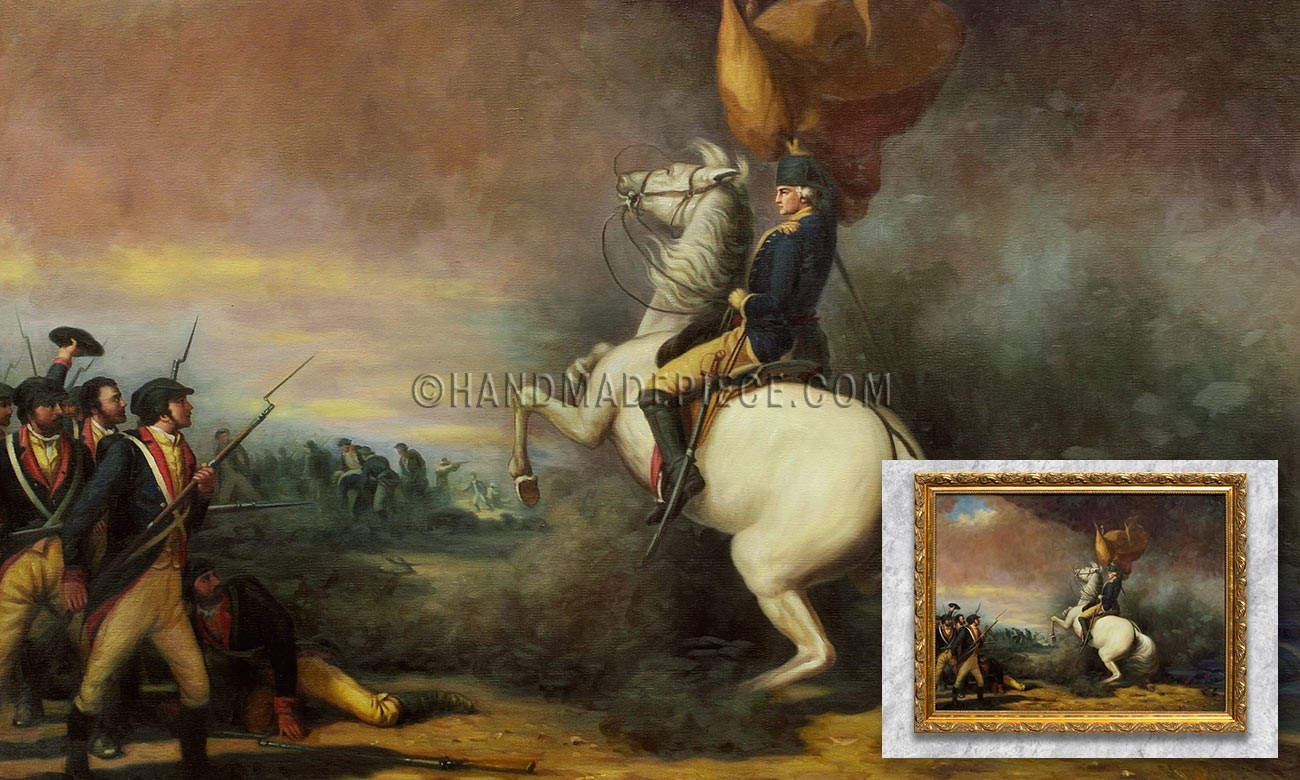 Washington Rallying the Americans at the Battle of Princeton