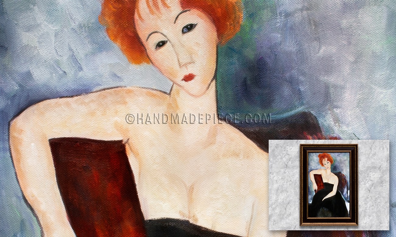 Young Redhead in an Evening Dress